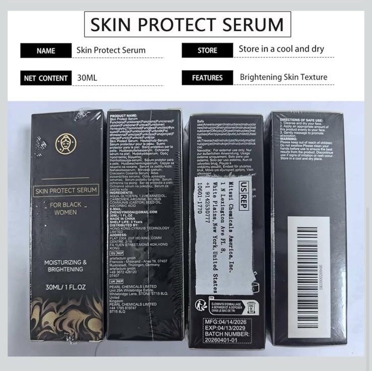 Skin Protect Daily Use Face Serum Moisturizing & Brightening 1 fl oz Unscented
