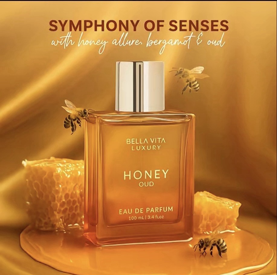 Bella Vita Luxury Honey Oud EDP 100ml | Floral-Spicy | Vegan & Cruelty-Free