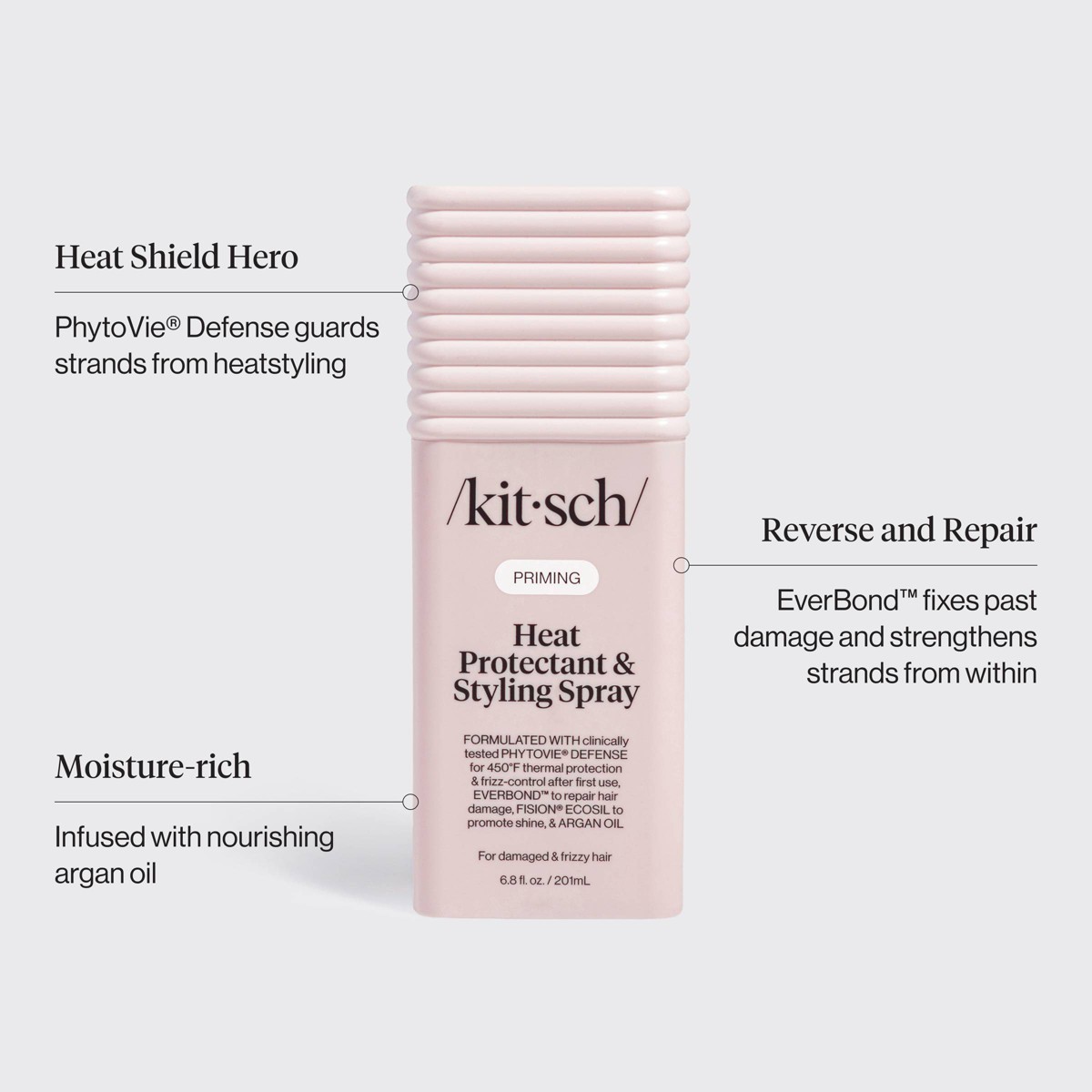 Kitsch Priming Argan Oil Heat Protectant & Styling Spray 6.8 oz