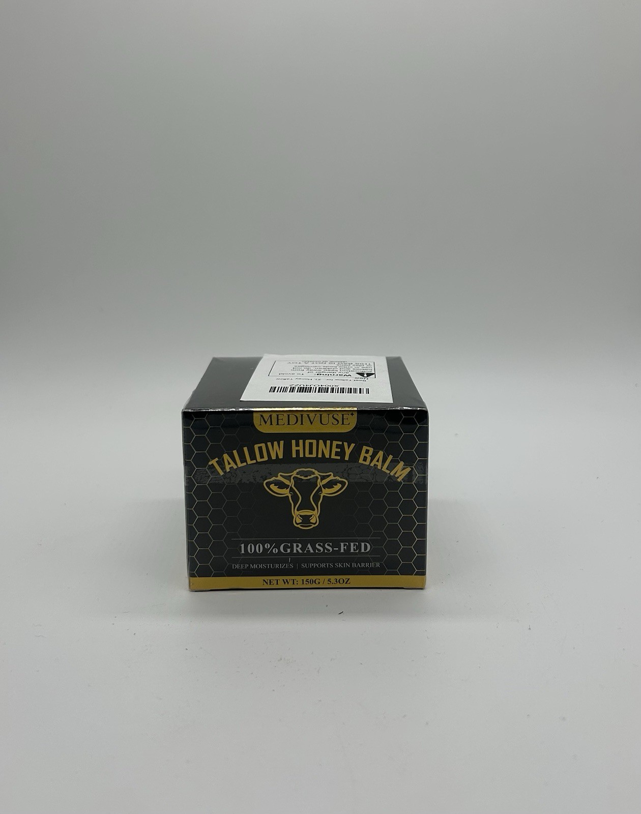 MediVuse Tallow and Honey Balm 100% Grass Fed Beef Tallow for Skin Exp. 11/2028