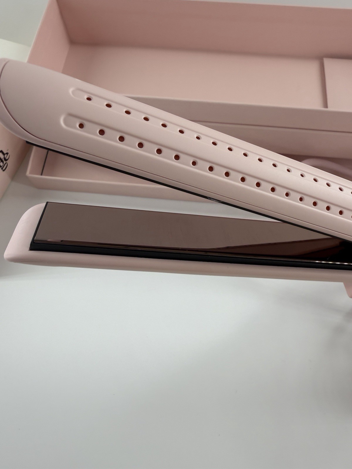 L’ange Le Duo Grande 360 Airflow Styler Pink Hair Straightener Flat Iron Boxed
