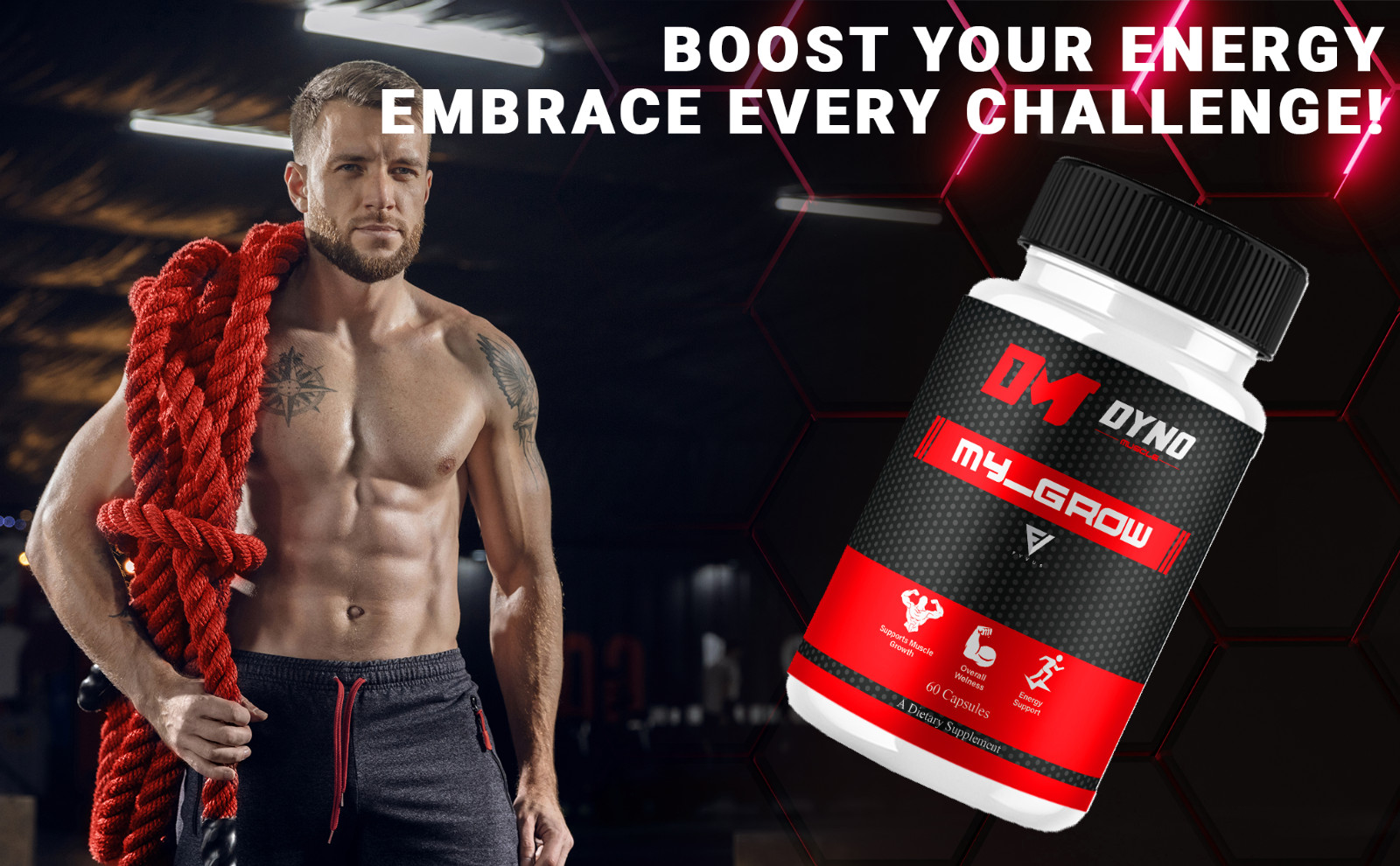 Dyno My-Grow Muscle Support Dyno My-Grow Supplement (60 Capsules)