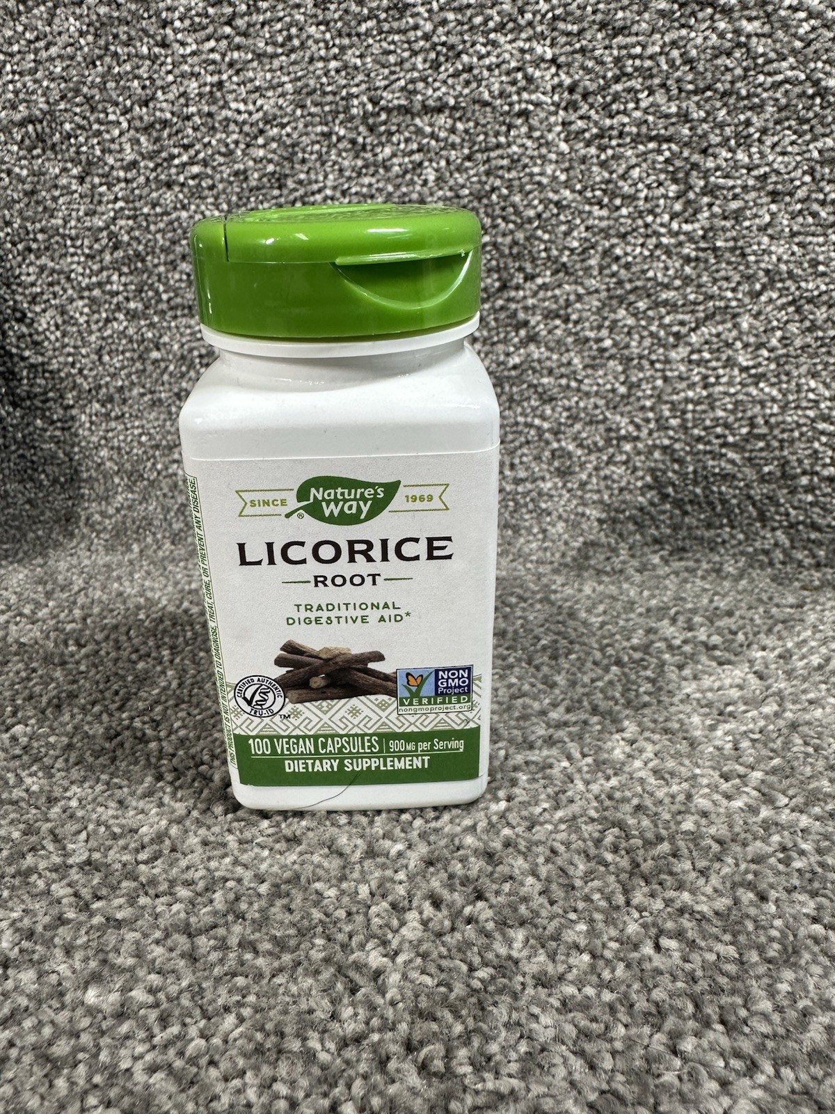 Nature’s Way Licorice Root – 100 Vegan Capsules EXP: 12/25
