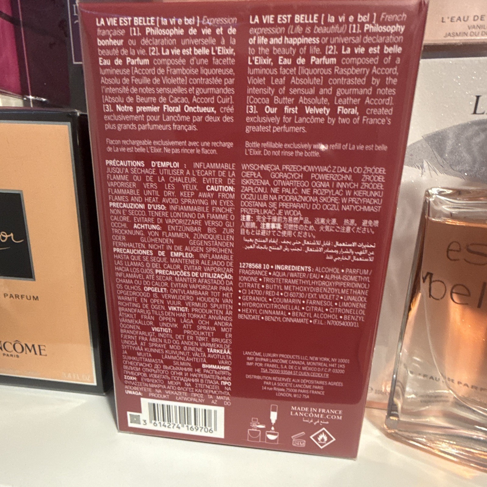 Lancôme La Vie Est Belle L’Elixir Eau de Parfum Spray 100 ml Refillable