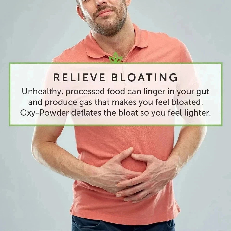 Oxy Powder Colon Cleanse & Natural Detox Pills For Constipation Relief – 120 Ct.