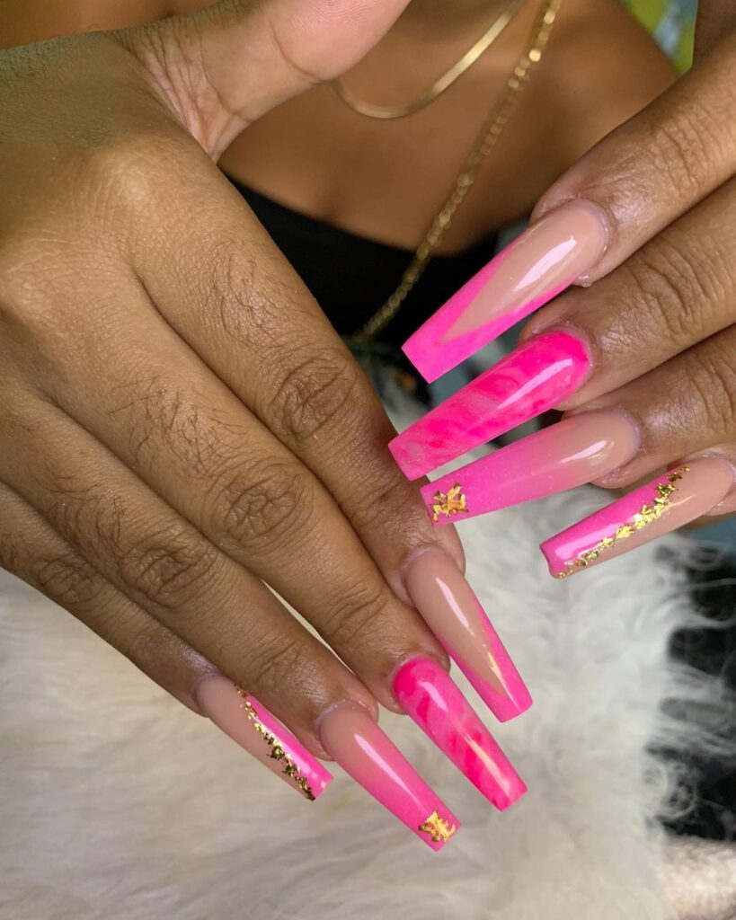 Pink nails designs and ideas