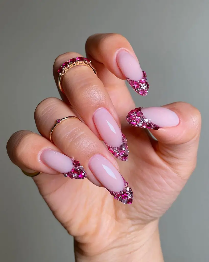 Pink nails designs and ideas