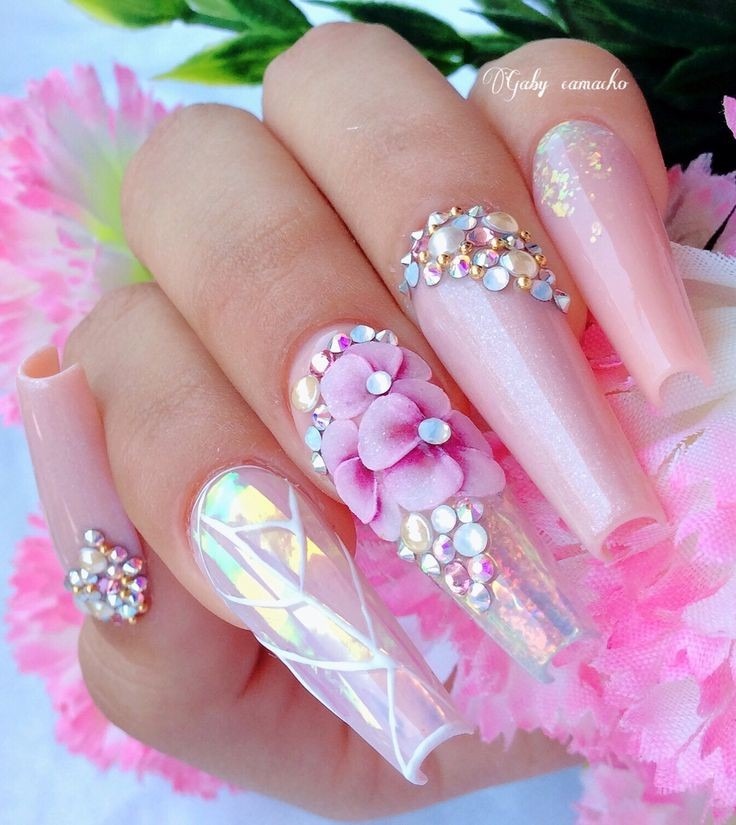 Pink nails designs and ideas