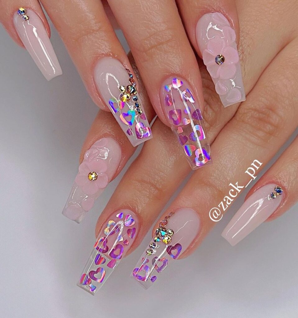 Pink nails designs and ideas