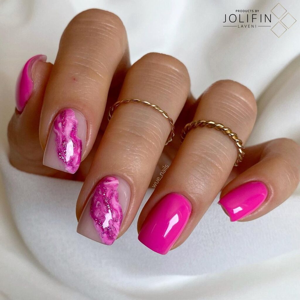 Pink nails designs and ideas