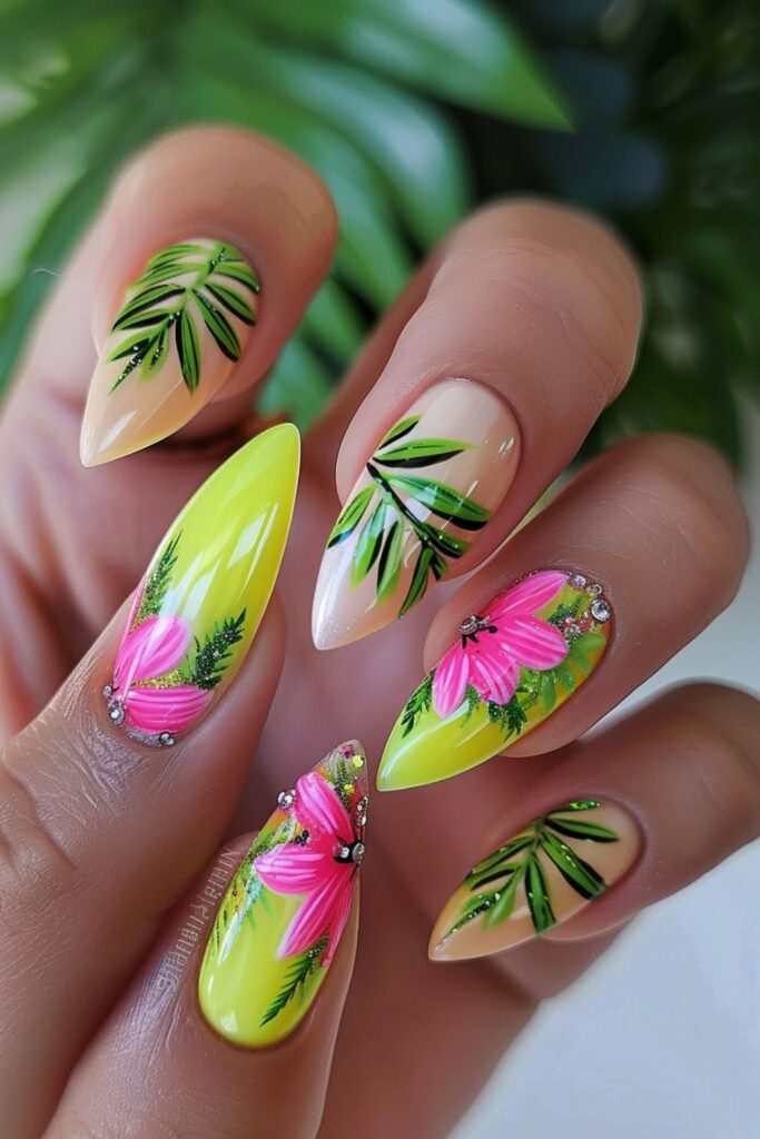 Tropical-nail-designs