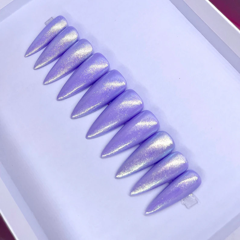 light purple nails designs