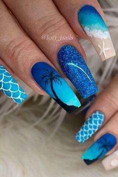 tropical nail designs