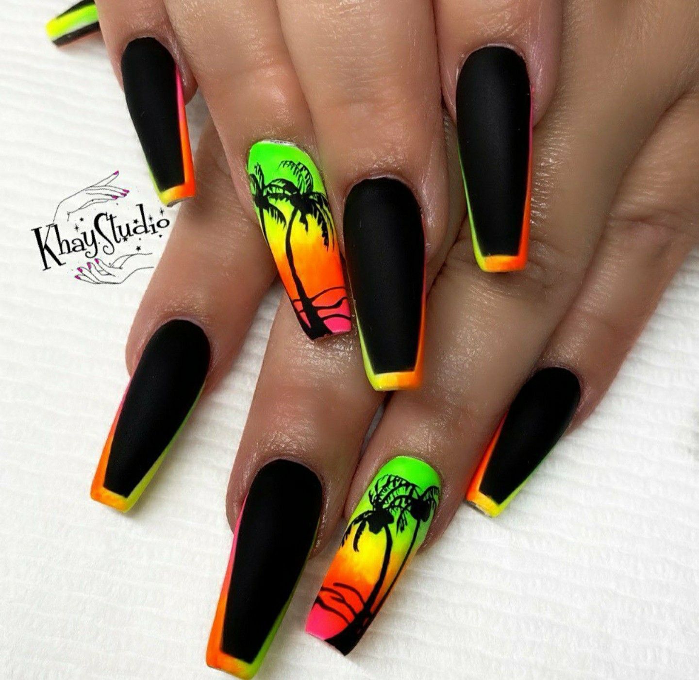 tropical nail designs 