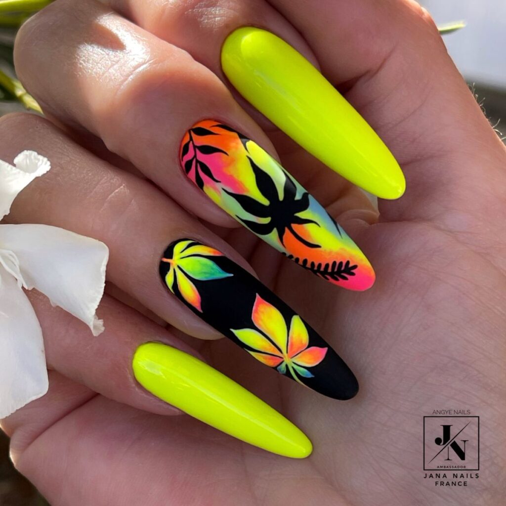 tropical nail designs 