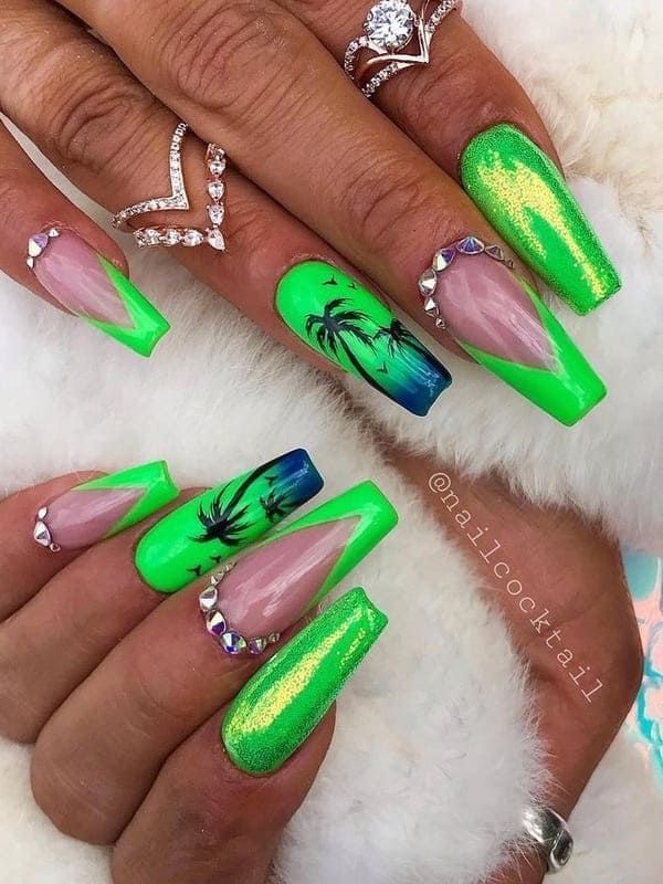 tropical nail designs